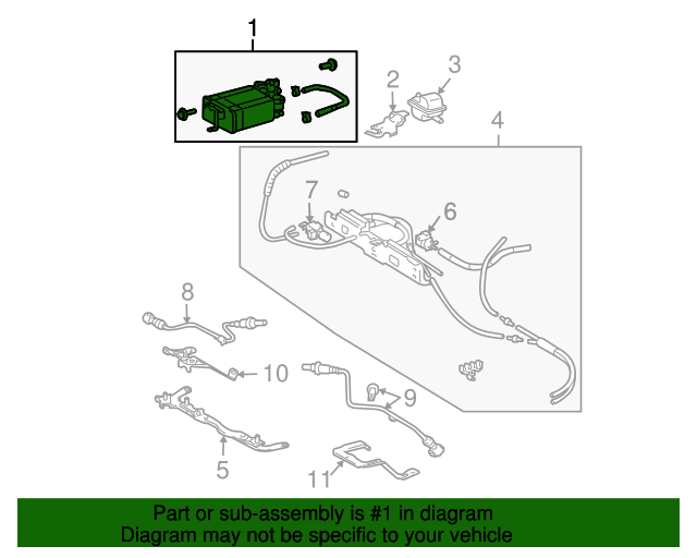 7774048100 Vapor Canister 20042006 Lexus RX330 MyLexusParts