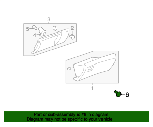 Hydro-E-Lectric Glove Box Lock Cylinder With GM Keys For 1963-1968 Cadillac – Direct Replacement PY182A