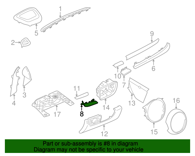 20162022 Mini Cooper Clubman Trim Molding 51459332475 Shop OEM