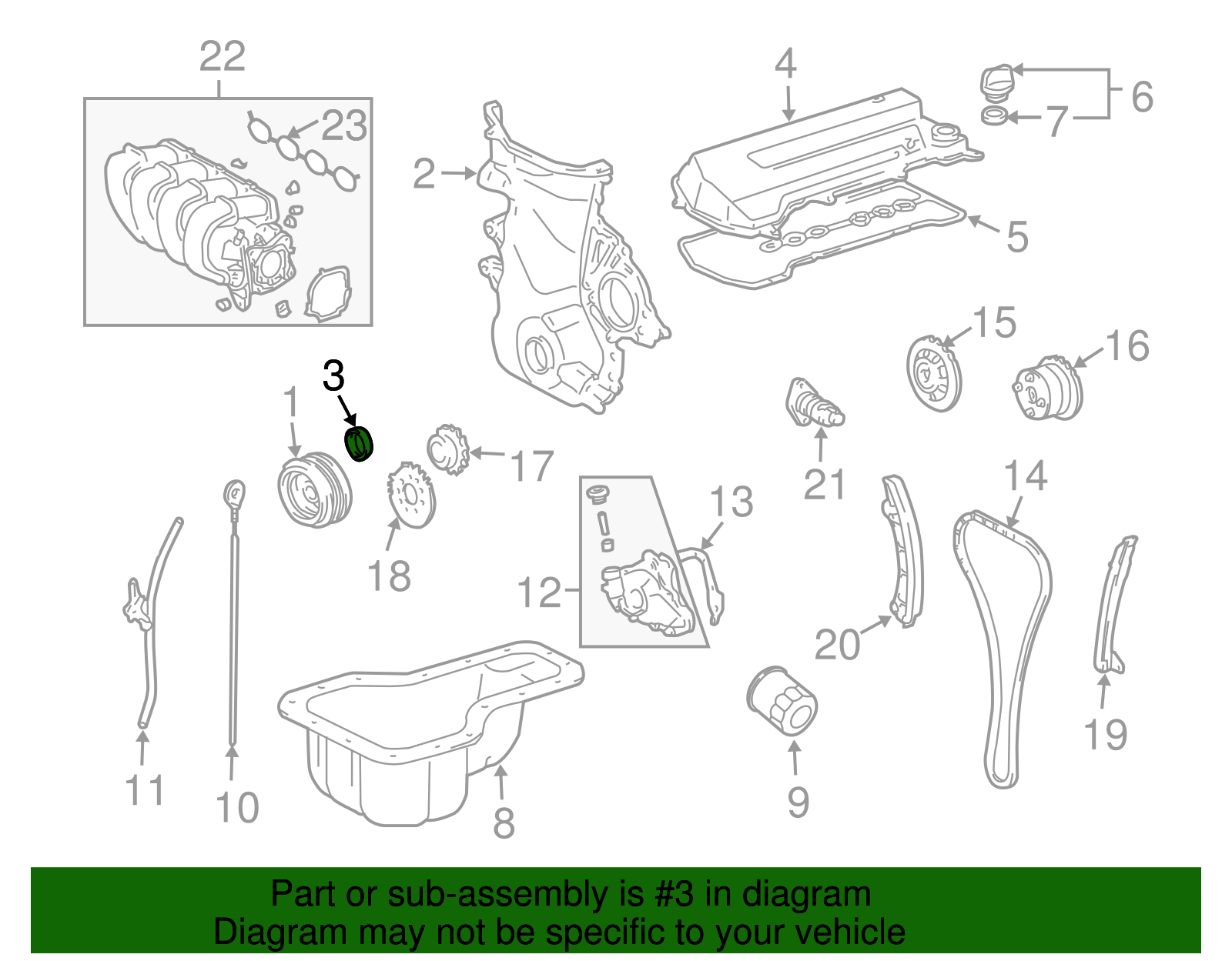 Seal, Cr/Shf Front Oil - GM (94858992)