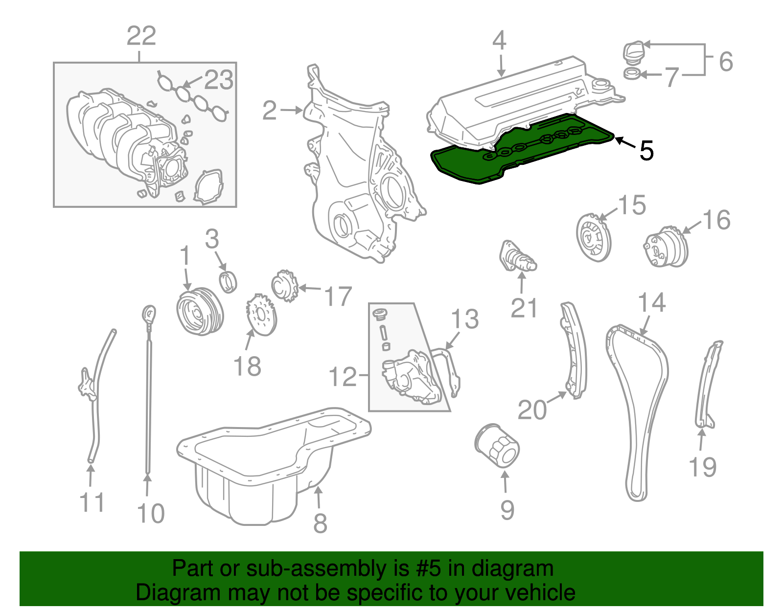 Valve Cover Gasket - GM (94859411)