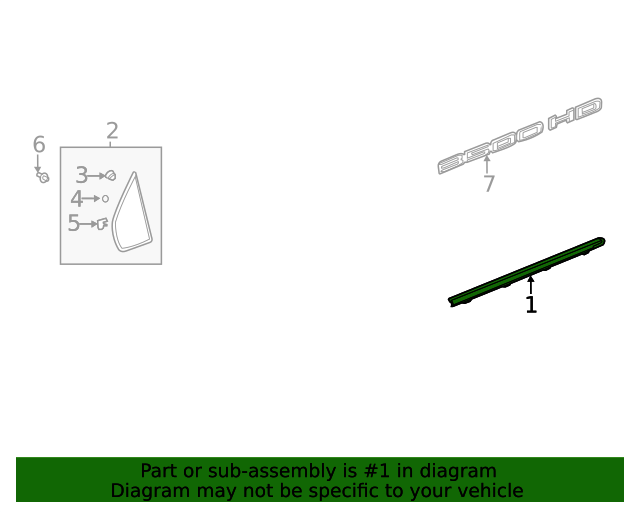 20202023 GM Belt Molding 84901299 Auto Parts Express