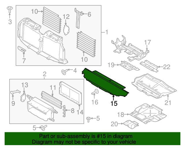 20182020 Ford F150 Lower Deflector JL3Z8327A