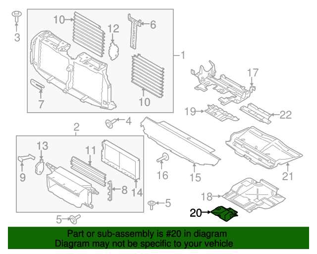 FL3Z5D032C fl3z5d032c S2014 2015 2016 2017 2018 2019 Ford F150 Skid Plate 20152023 Ford