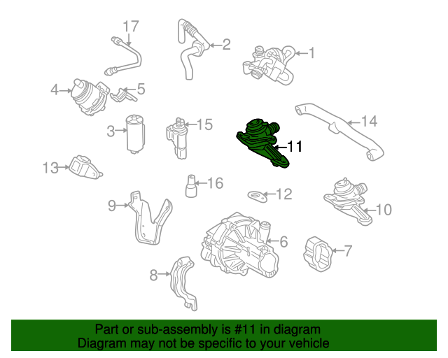 0021403560 Secondary Air Injection Pump Check Valve 19982010 MercedesBenz MercedesBenz
