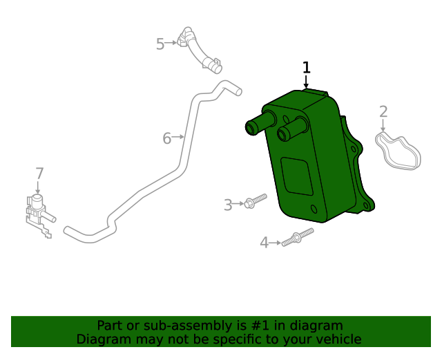 20152023 Ford Oil Cooler FL3Z6A642A Varsity Ford