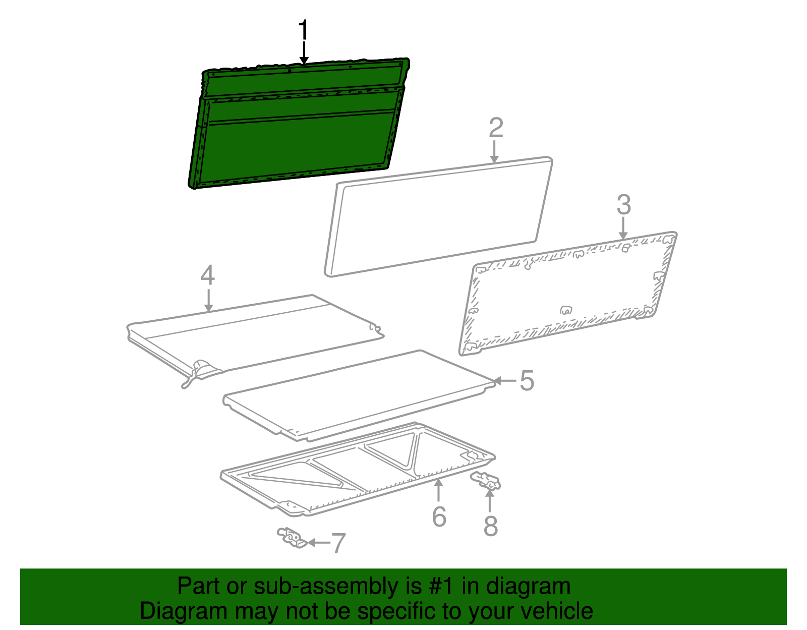 Seat Back Cover - Ford (YF1Z-7466640-AAC)