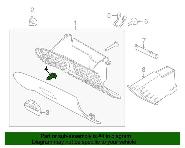 Genuine OEM Ford Part Fender Ledge Cover Screw W506942S424 Genuine