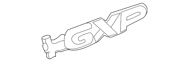 2004-2009 Pontiac Front Side Door GXP Decal 25763946 | QuirkParts