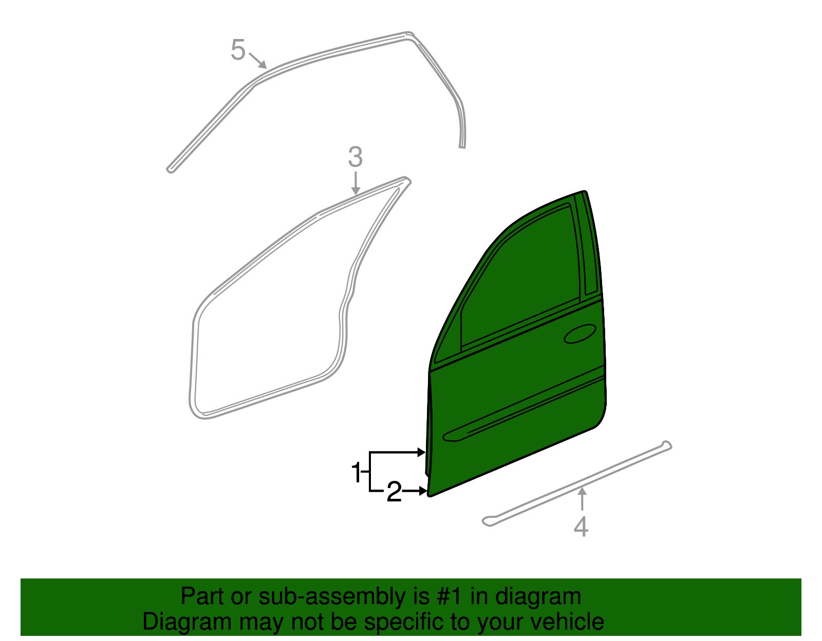 Door, Front Side - GM (89025815)