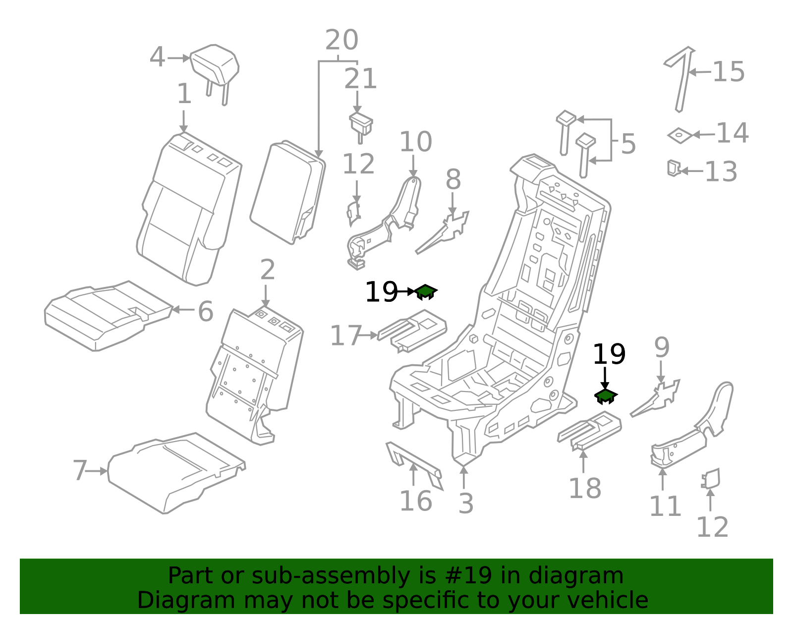 Track Cover Rear Cap - Ford (LB5Z-78114A69-AA)