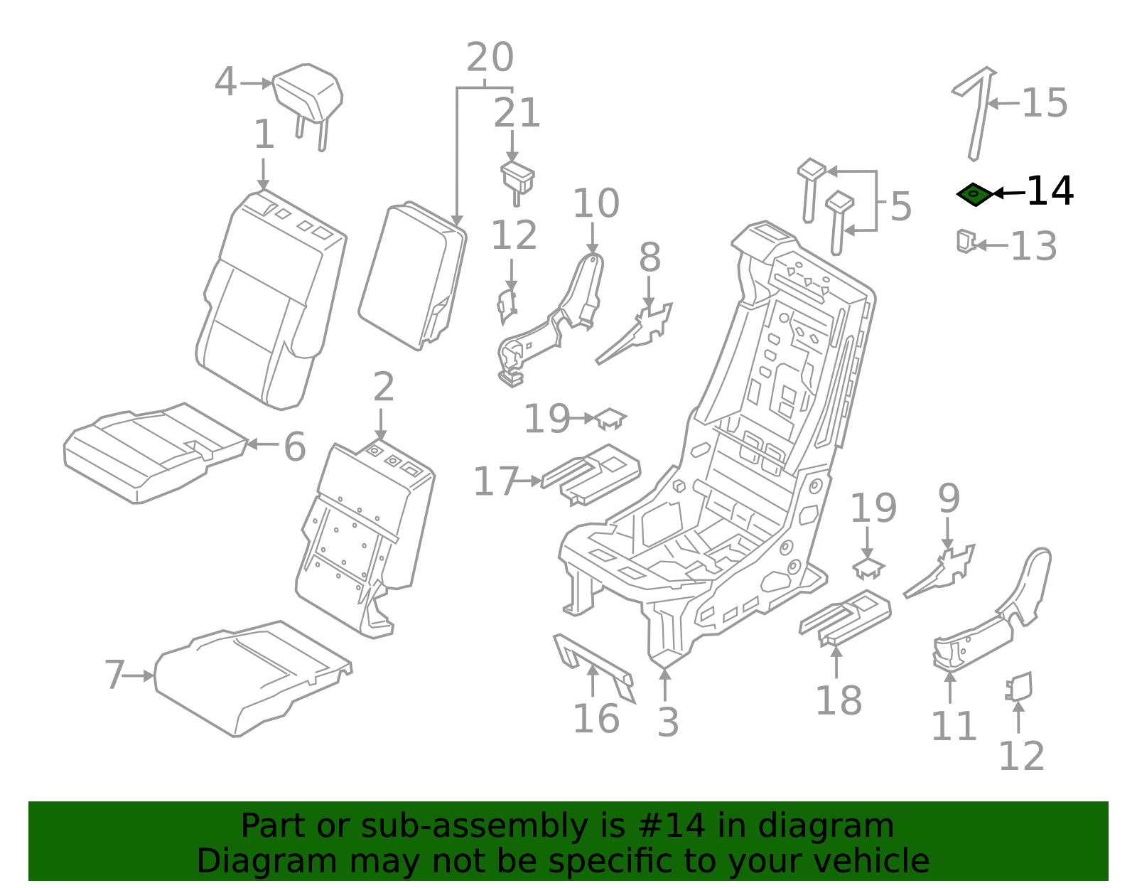 Trim Cover - Ford (LB5Z-78624A08-AC)