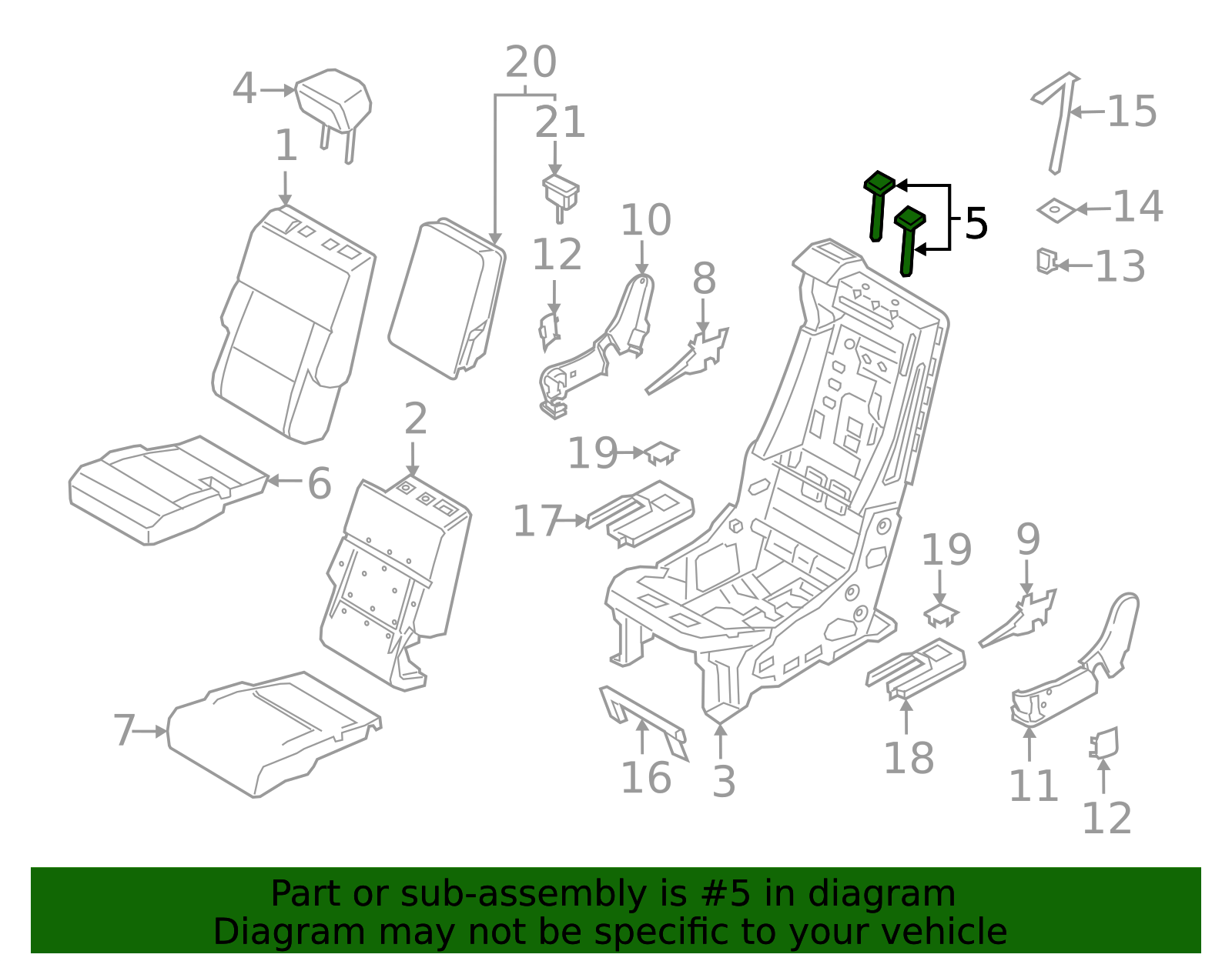 Headrest Guide - Ford (KU5Z-96610A16-CC)