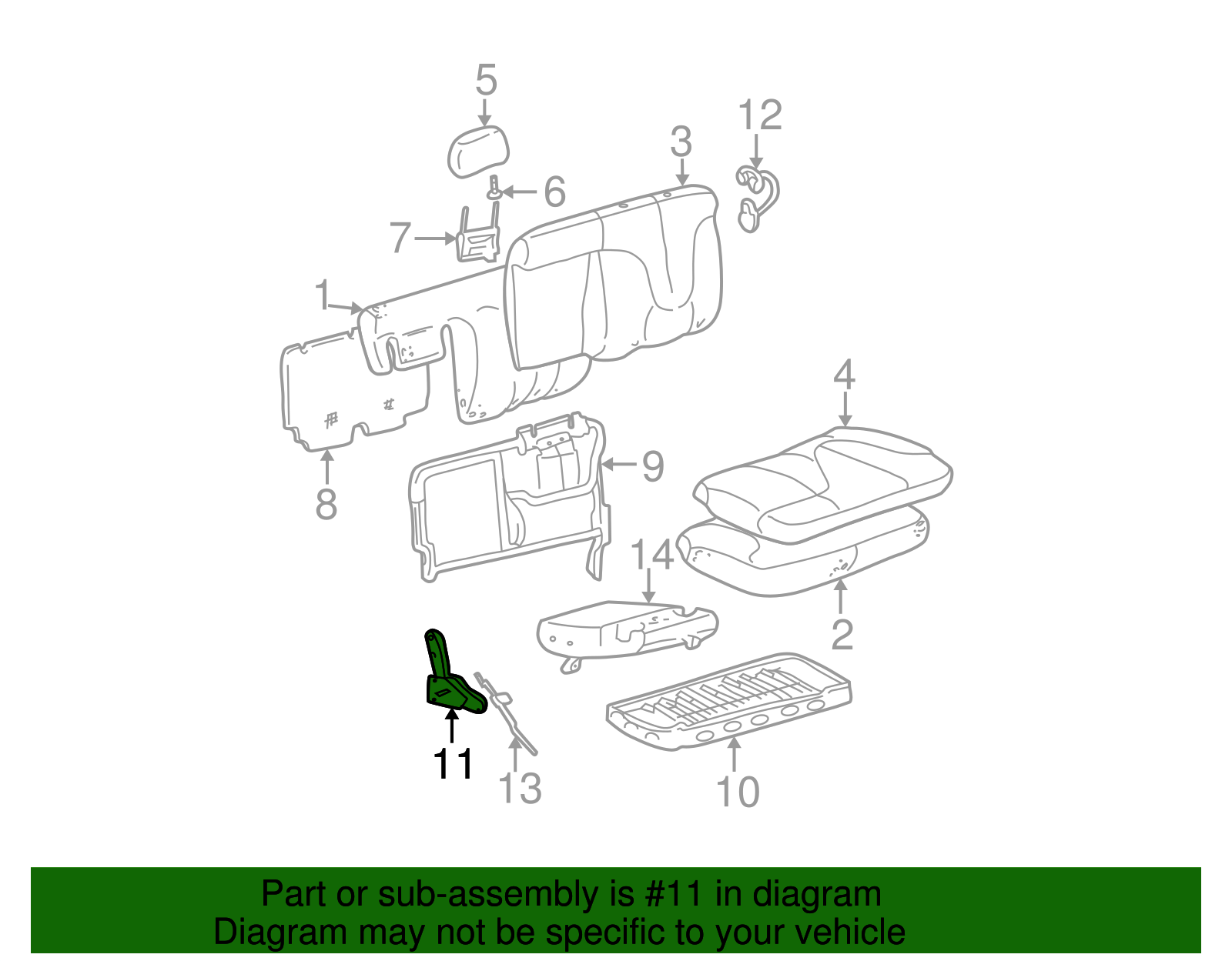 Latch Assembly - GM (88939070)