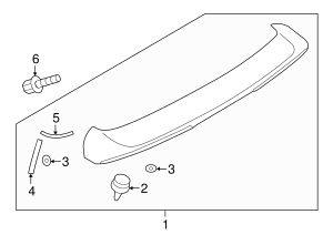 2007-2023 Mitsubishi Lift-Gate Finish Panel Trim Plate Clip MU000912 ...