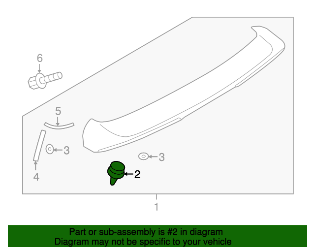 MU000912 - Lift-Gate Finish Panel Trim Plate Clip 2007-2023 Mitsubishi ...