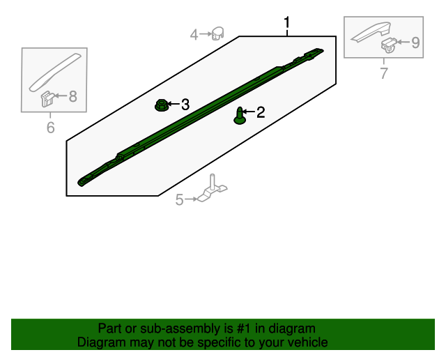 20172022 Kia Roof Rack 87280G5000PCC OEM Parts Online