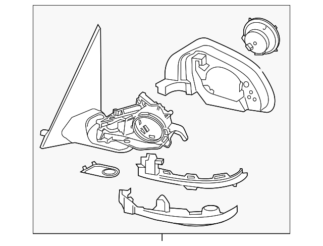 2020-2021 BMW X4 Mirror Assembly 51-16-8-080-360 | Online BMW Shop