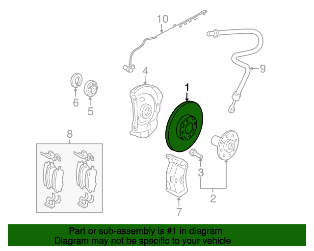 Genuine Rotor for 20072010 Hyundai Elantra Part 517122H000