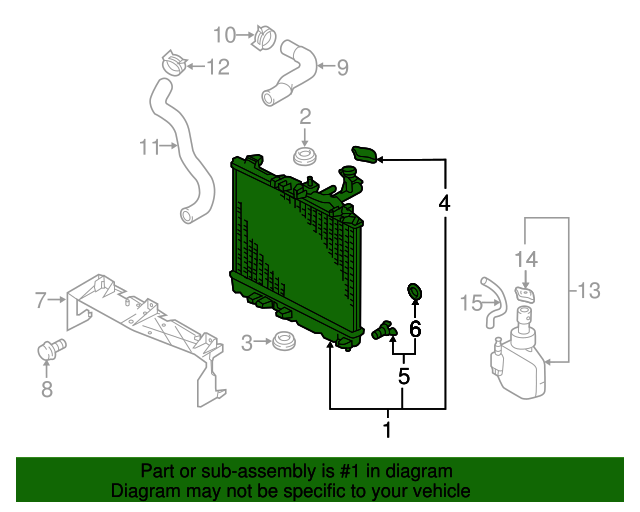 20142024 Mitsubishi Radiator 1350A670 Mitsubishi Parts Warehouse