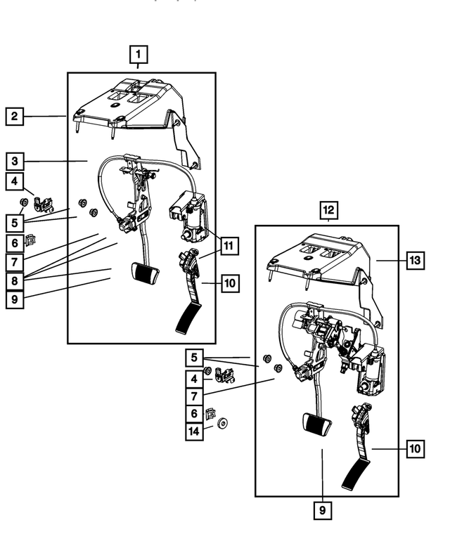 2009 Mopar Master Cylinder Push Rod Pin Spacer, Mounting 68028213AA My Mopar Parts