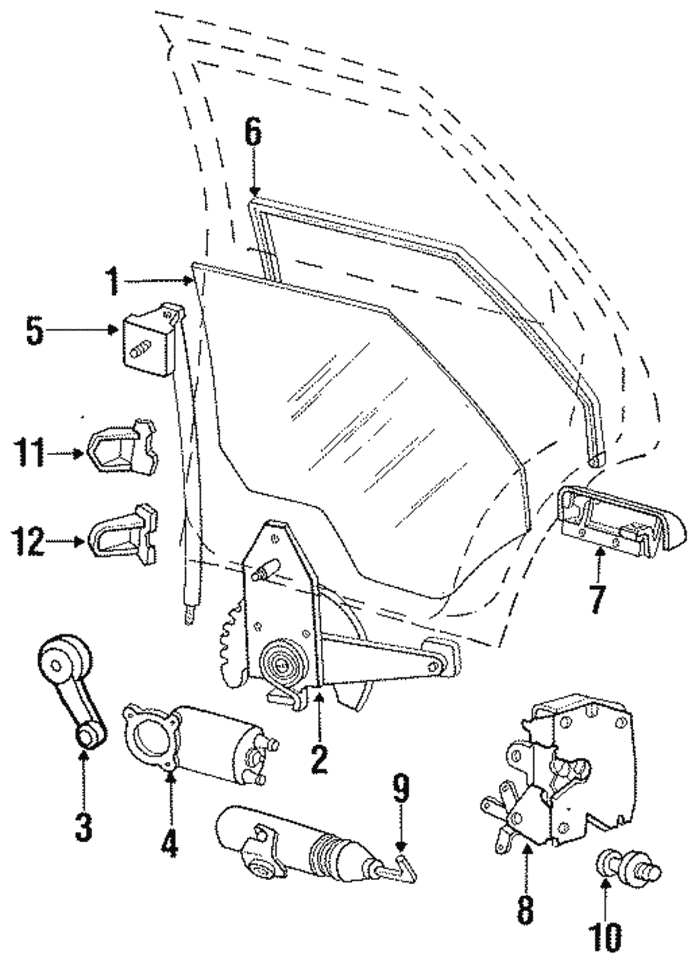 Door Glass - Ford (E83Z-5425713-B)