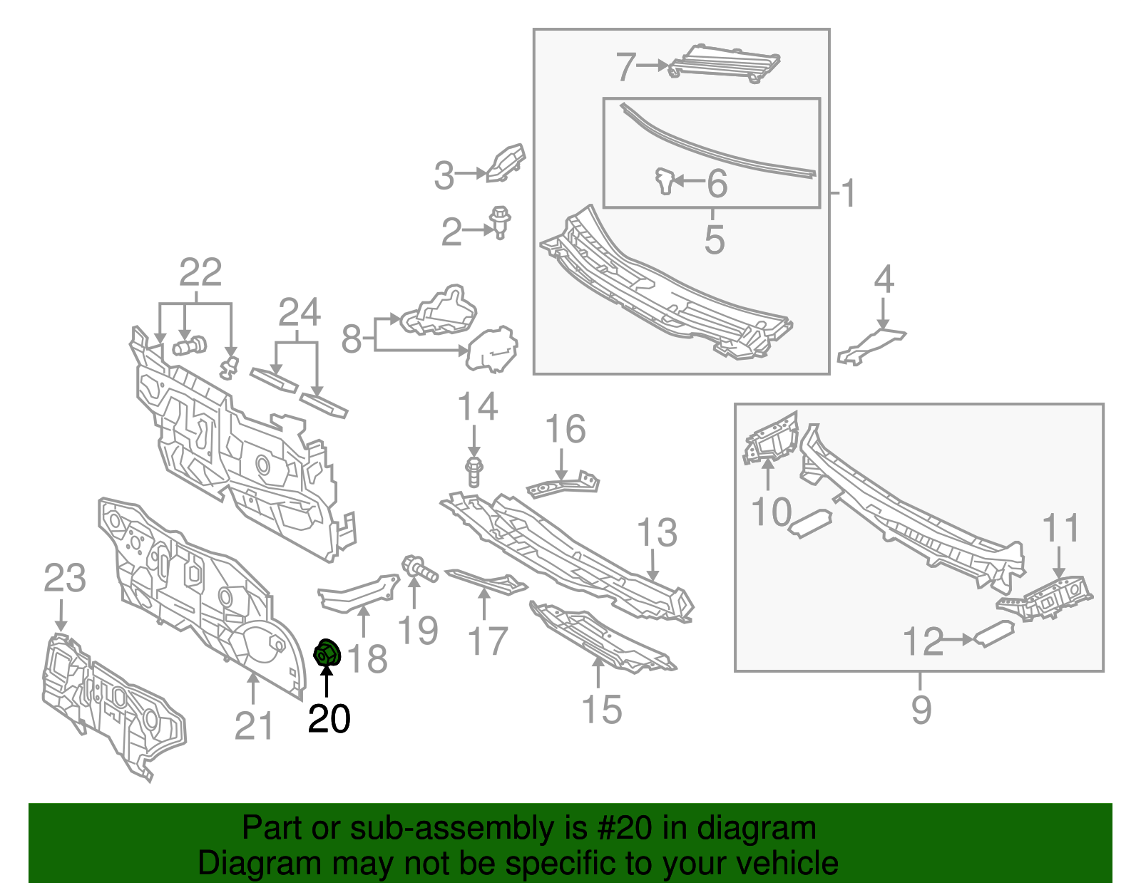 Support Brace Nut - Scion (90178-A0062)