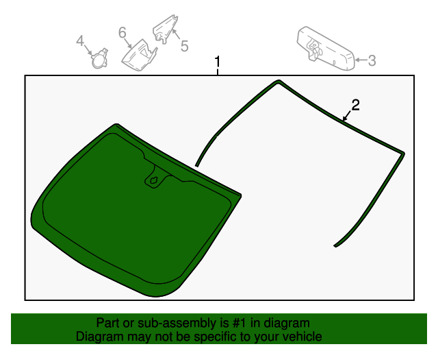 20182022 Ford EcoSport Windshield GN1Z5803100AM QuirkParts