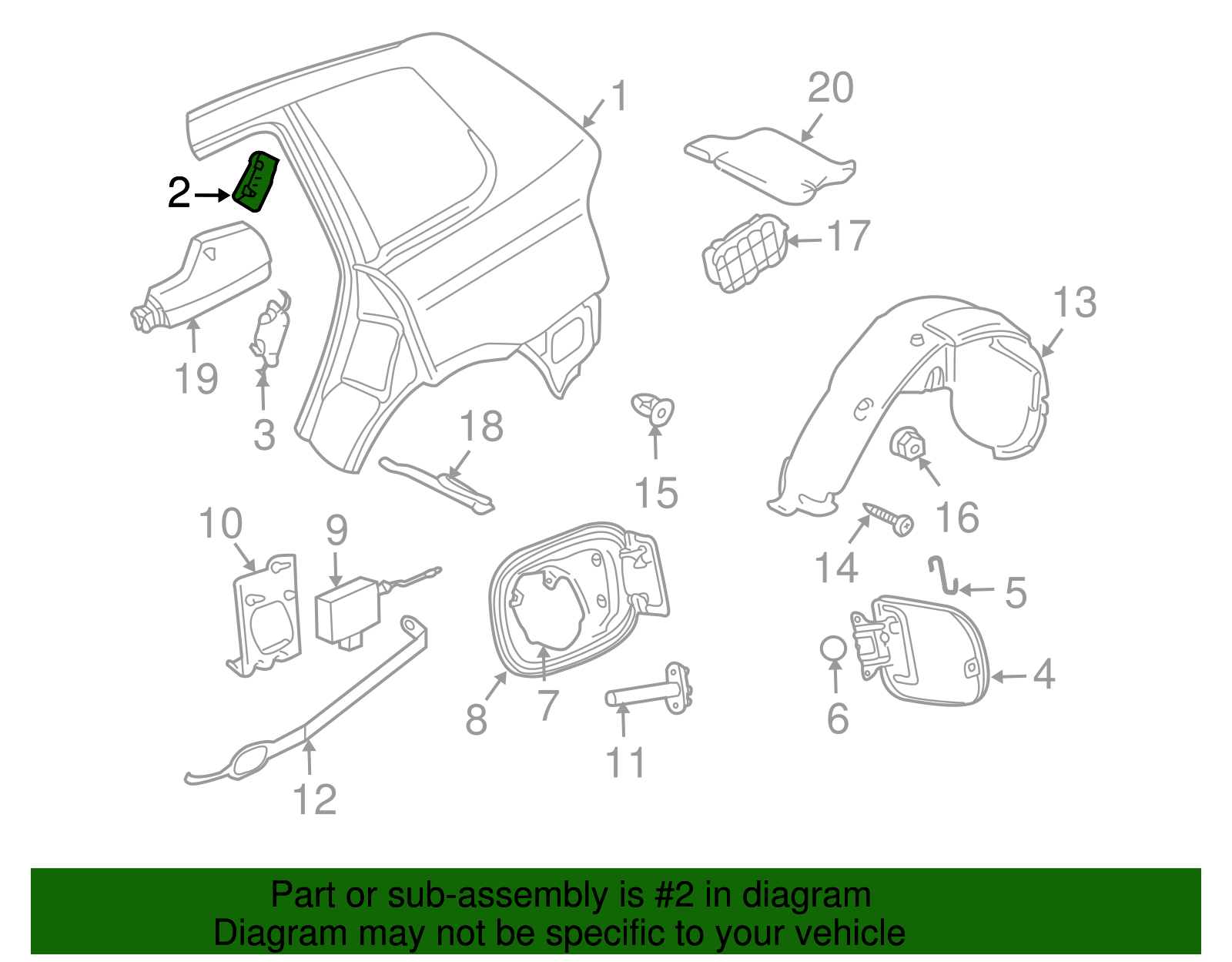 Reinforced Plate - Volkswagen (7L0-810-584)