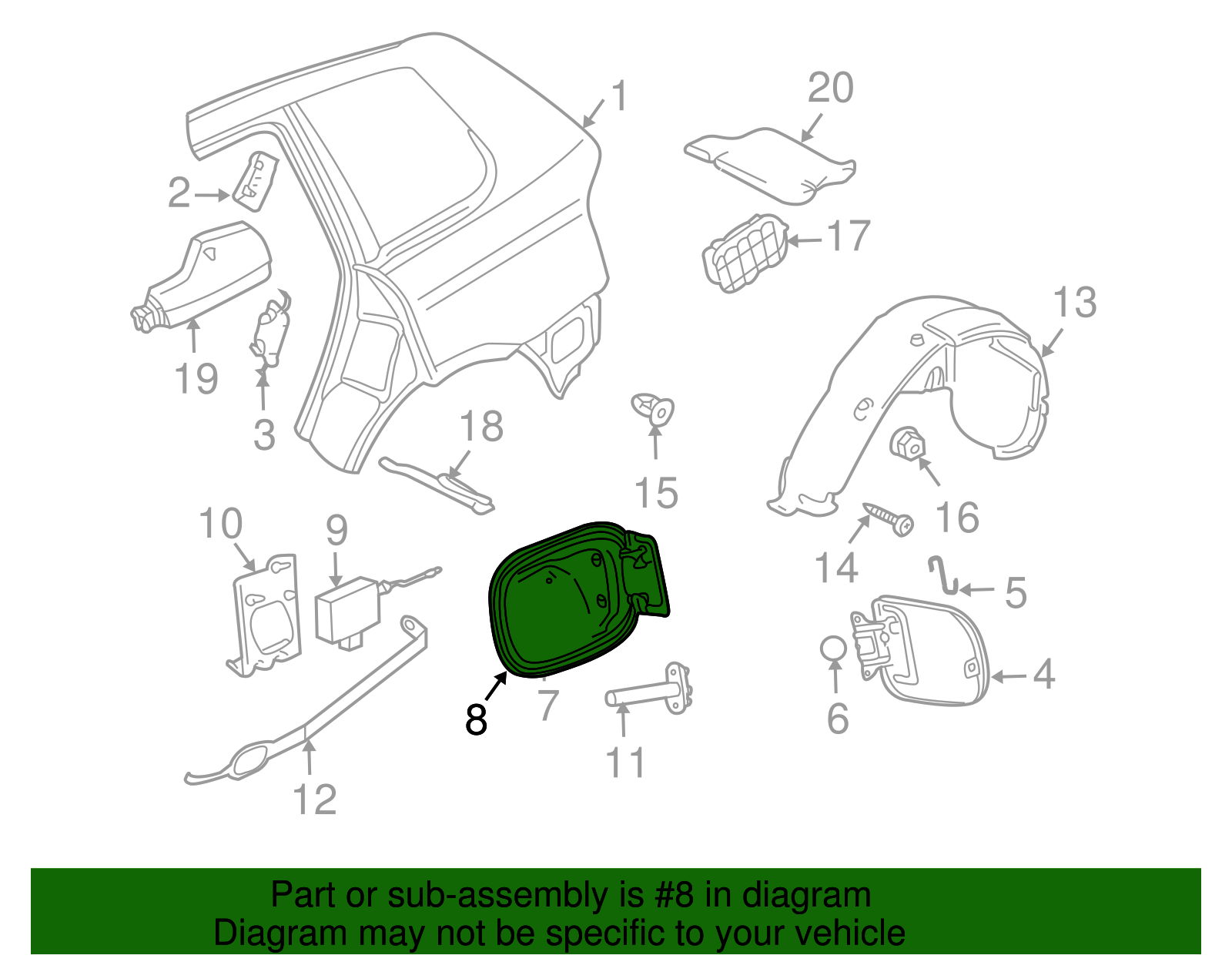 Pocket Gasket - Volkswagen (7L6-810-930-C)