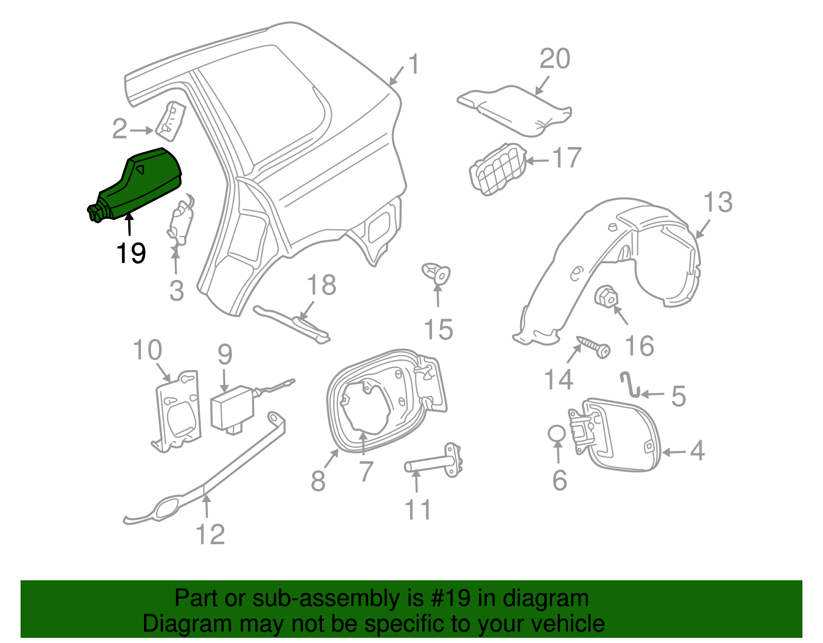 Sound Absorber - Volkswagen (7L0-864-637-B)