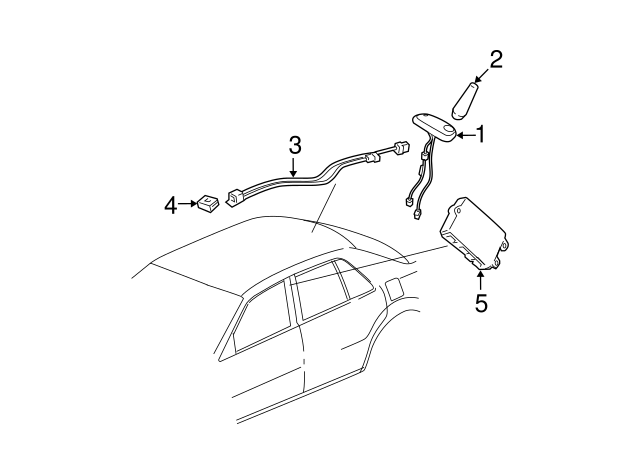 Genuine GM Antenna Mast 20842596
