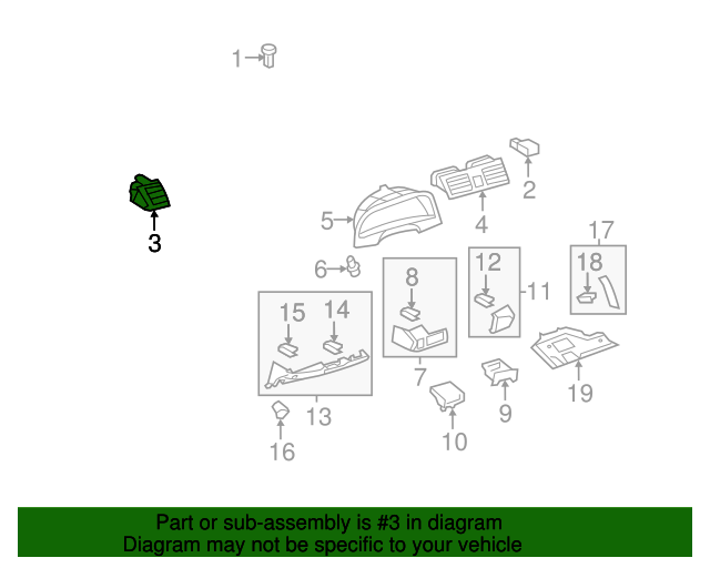 20072009 Toyota Camry Defroster Vent 5565006050B1 Toyota Parts Center