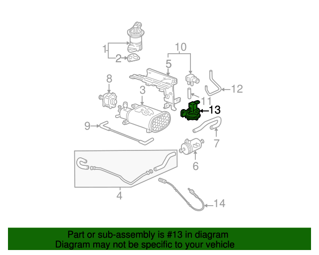 36162PLC003 Purge Solenoid 20012005 Honda Civic All Discount