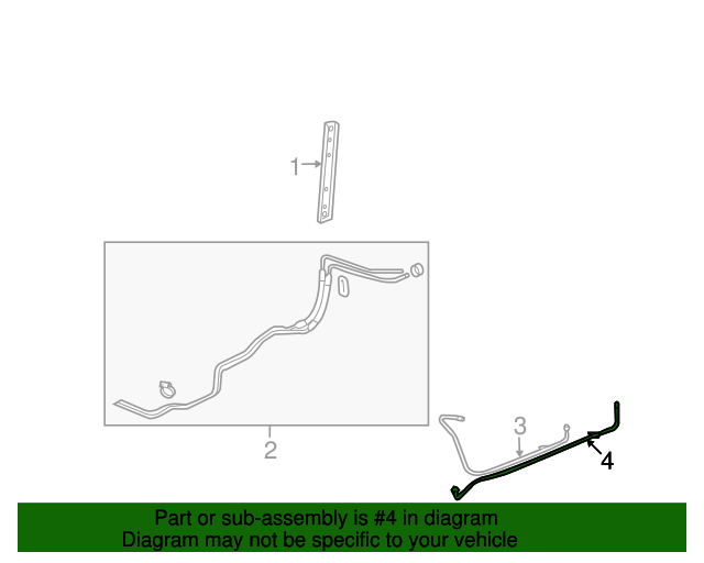 Genuine OEM Automatic Transmission Fluid Cooler Inlet and Outlet Line