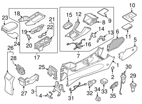 Console for 2018 Hyundai Elantra GT #0