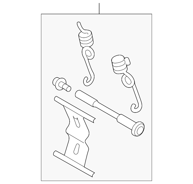 20132023 Audi Disc Brake AntiRattle Clip Set 4S0698269A Audi USA