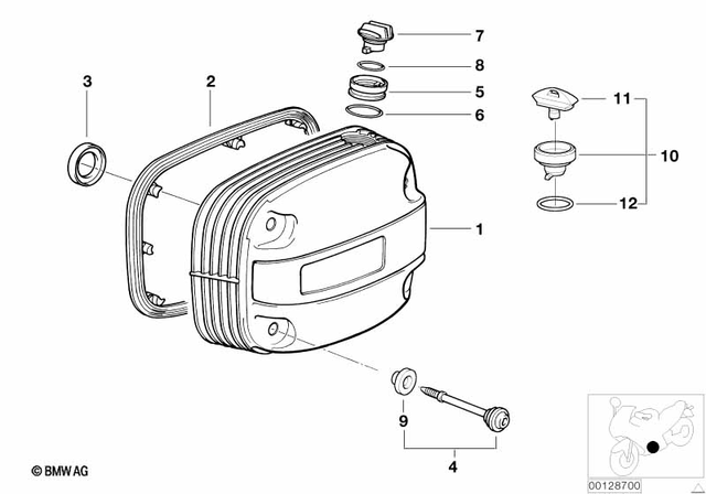 11127665289 - Cylinder.Head Cover With Lettering Left 1997-2003 
