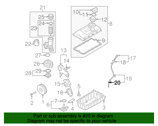 N90043201 Engine Oil Dipstick Tube Seal 20102016 Audi A3 Audi