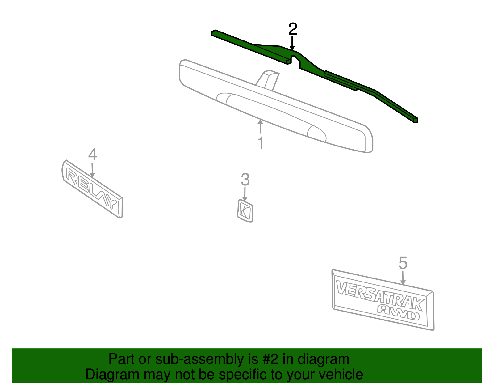 Handle, Outside Gasket - GM (10431609)