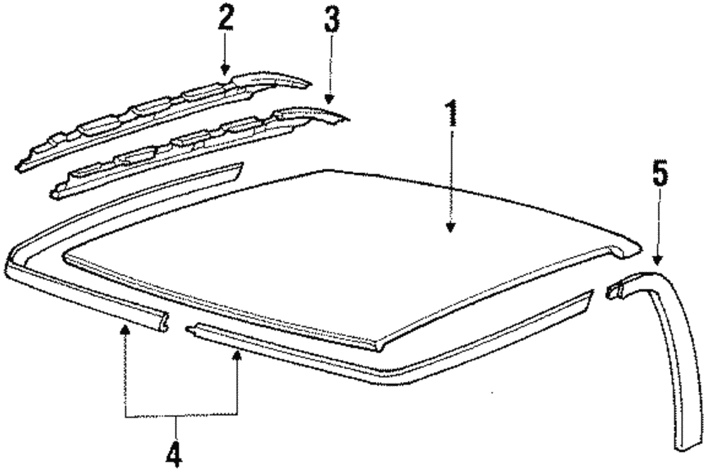 Molding Assembly-Scp Windshield & Roof Drip               *Gray Dark Met - GM (20653568)