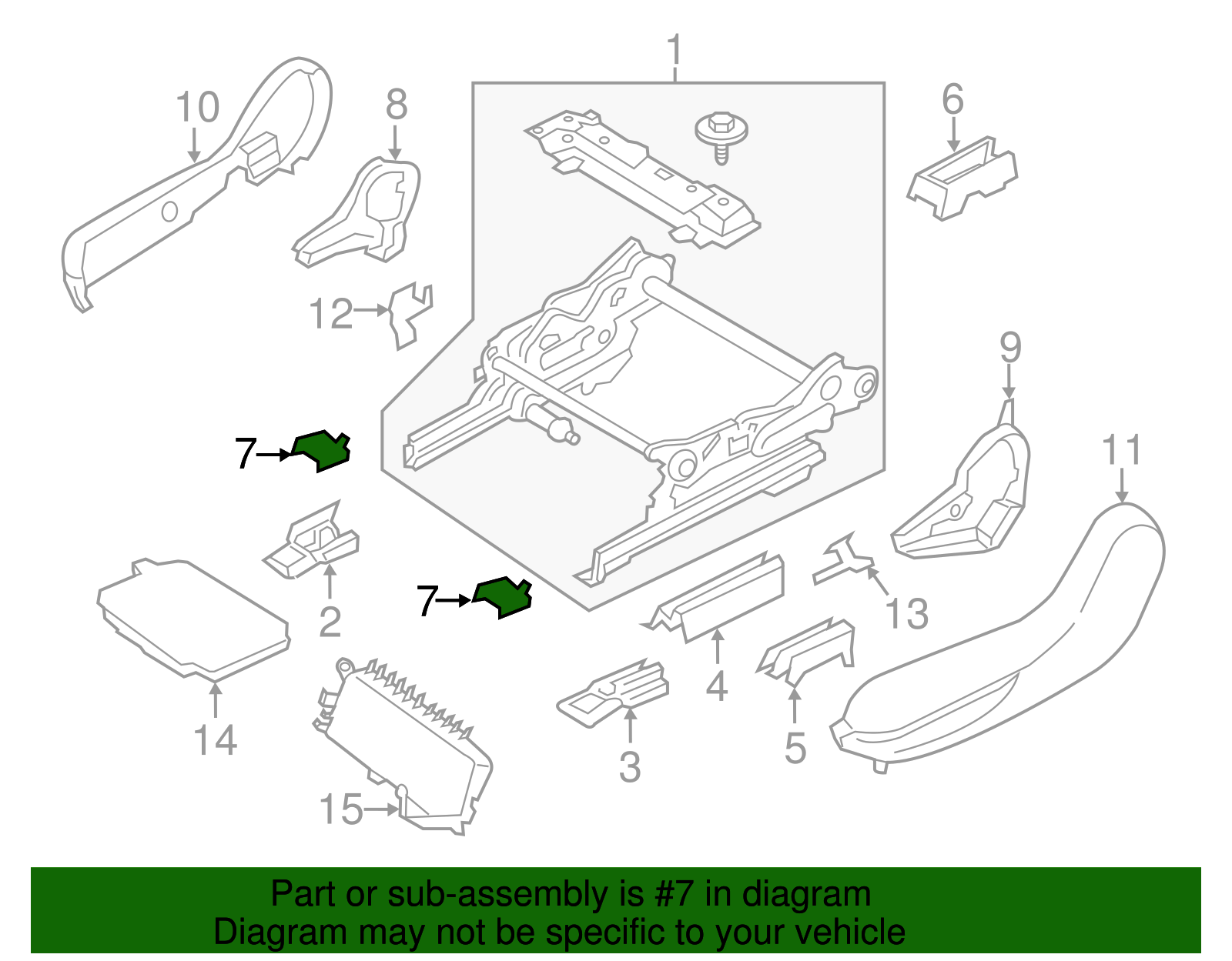 Track Cover Front Cap - Ford (GD9Z-54672A40-AA)