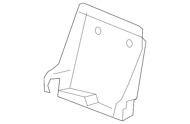 Ebony Rear Driver Side Seat Armrest Mount Panel - GM (88976998)