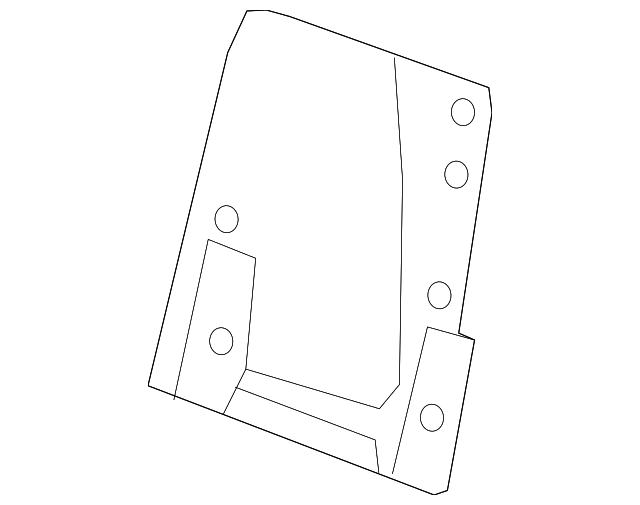 Rear Passenger Side Seat Back Filler Panel - GM (88942443)