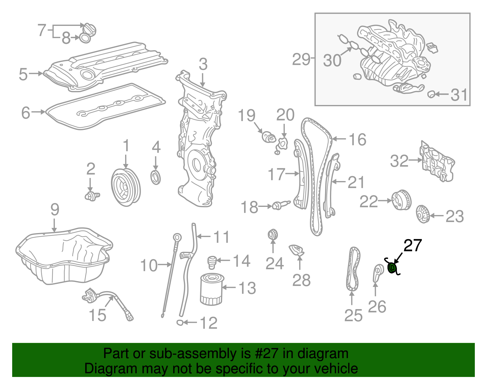 Tensioner Spring - Scion (13565-28012)