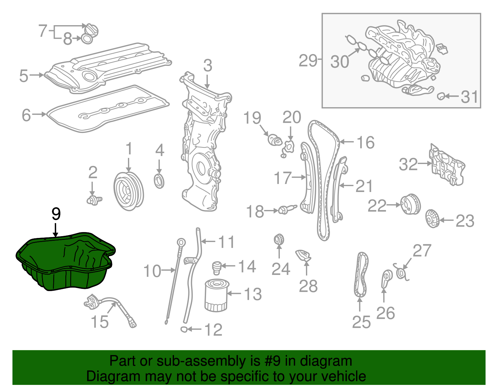 Oil Pan - Scion (12101-0H010)