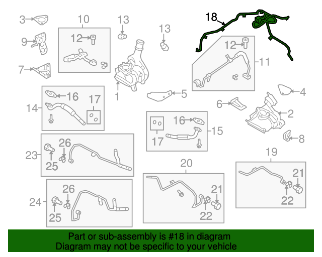 20132019 Ford OEM Evaporative Emissions System Lines DG1Z9961A