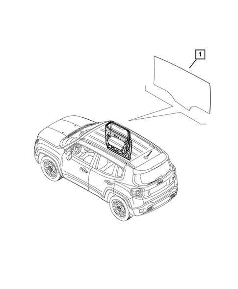 52082162 Glass and Interior Rear View Mirror for 2015 Jeep Renegade | Mopar Estores