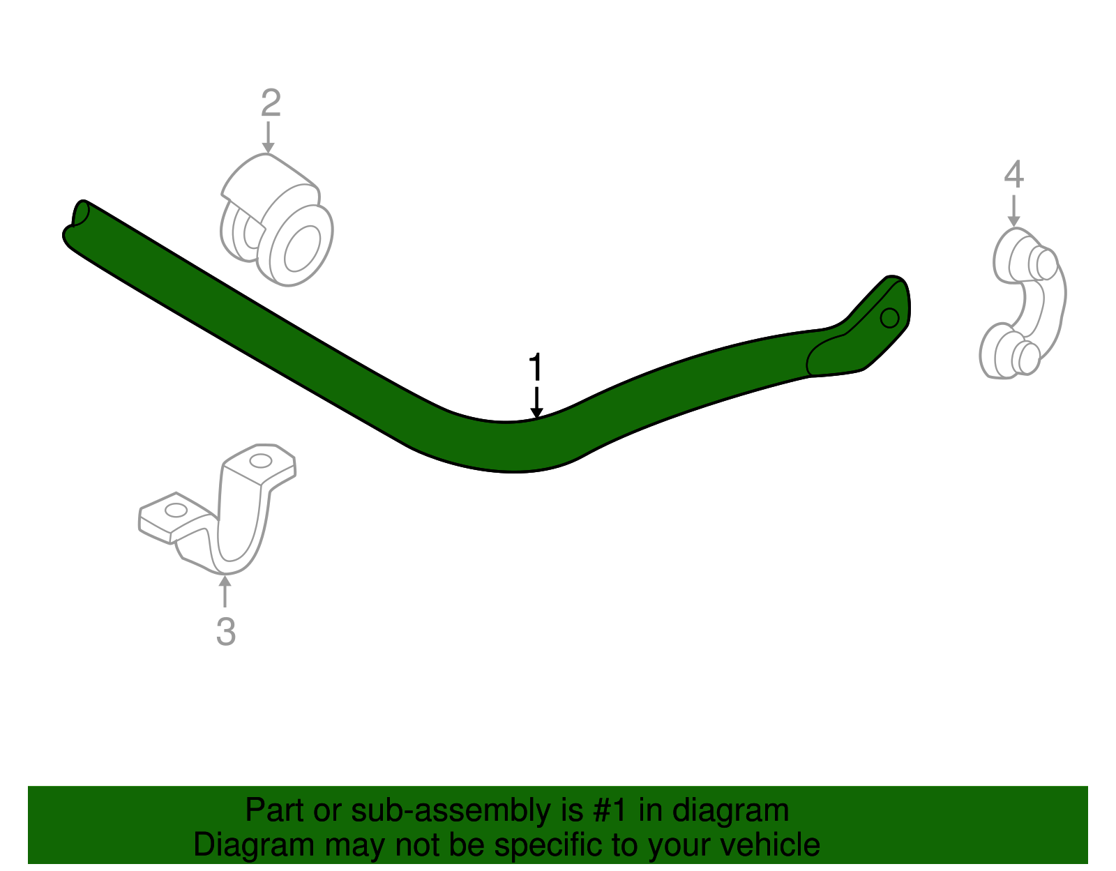Stabilizer Bar - Volkswagen (8D0-411-309-M)