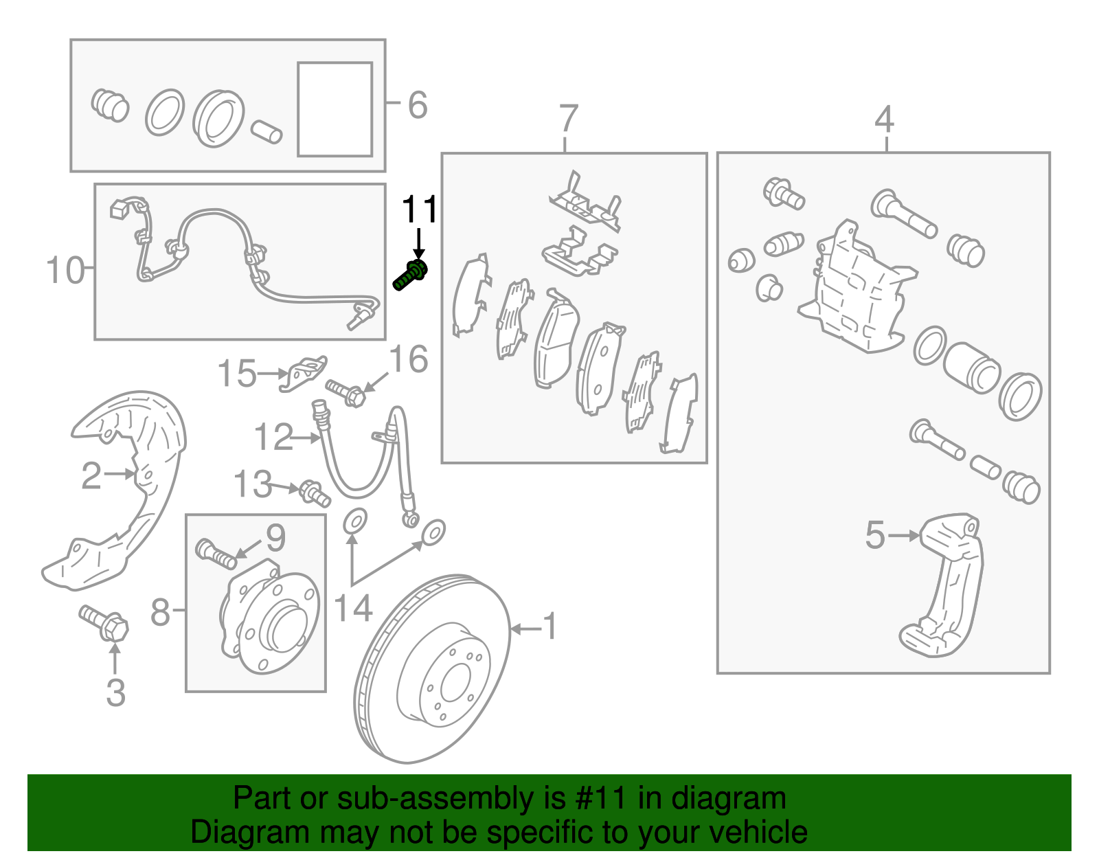 ABS Sensor Bolt - Scion (SU003-00009)